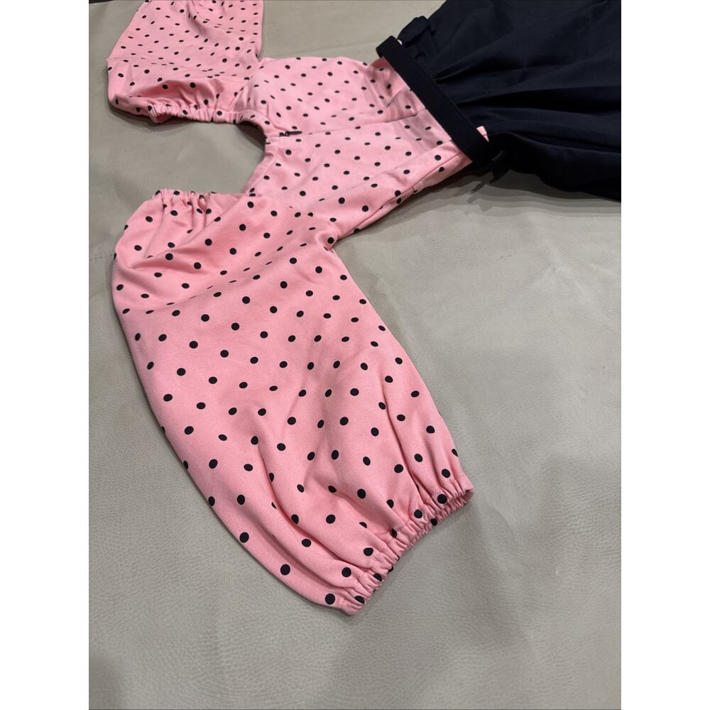 NWT VixenByMichelinePitt Dress,Pink Polka dot Pinup Girl W/belt SzS - Picture 9 of 12